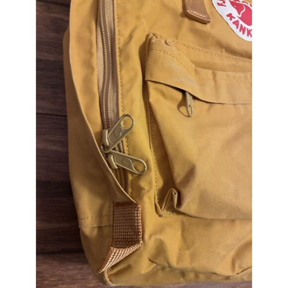 Fjallraven Kanken Classic Backpack 23510 Yellow Bag Unisex Logo Pockets - Picture 3 of 12